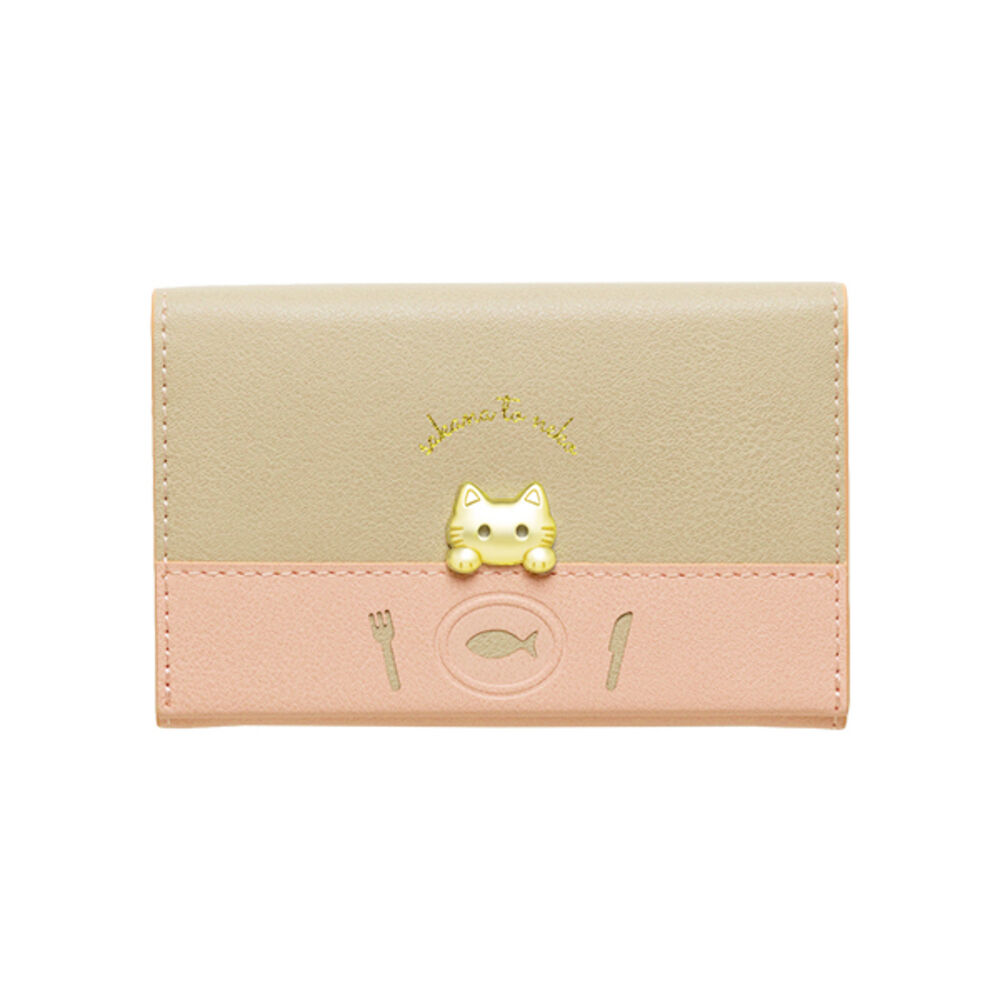 BACKYARD FAMILY「名刺入れ レディース 通販 ねこ 猫 ネコ カードケース スリム 薄型 レディース 花柄」|名刺入れ・カードケース|ピンク1