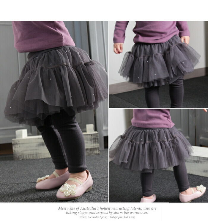 BACKYARD FAMILY「スカート キッズ 女の子 通販 スカートパンツ 10001142 スカッツ レギンス付きスカート」|レギンス・スパッツ|