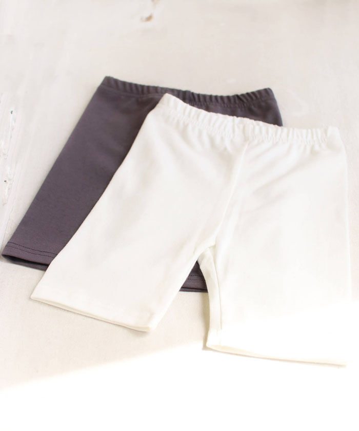 BACKYARD FAMILY「キッズ 3分丈 スパッツ 2枚セット 通販 レギンス 10005025 オーバーパンツ」|レギンス・スパッツ|