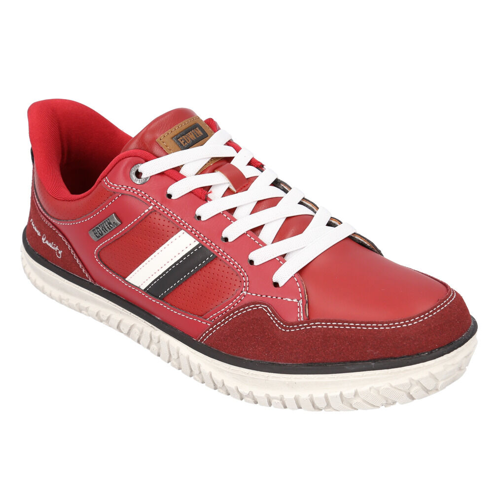 BACKYARD FAMILY「EDWIN スニーカー エドウィン 通販 メンズ ハンズフリーシューズ ハンズフリースニーカー」|スリッポン|レッド1