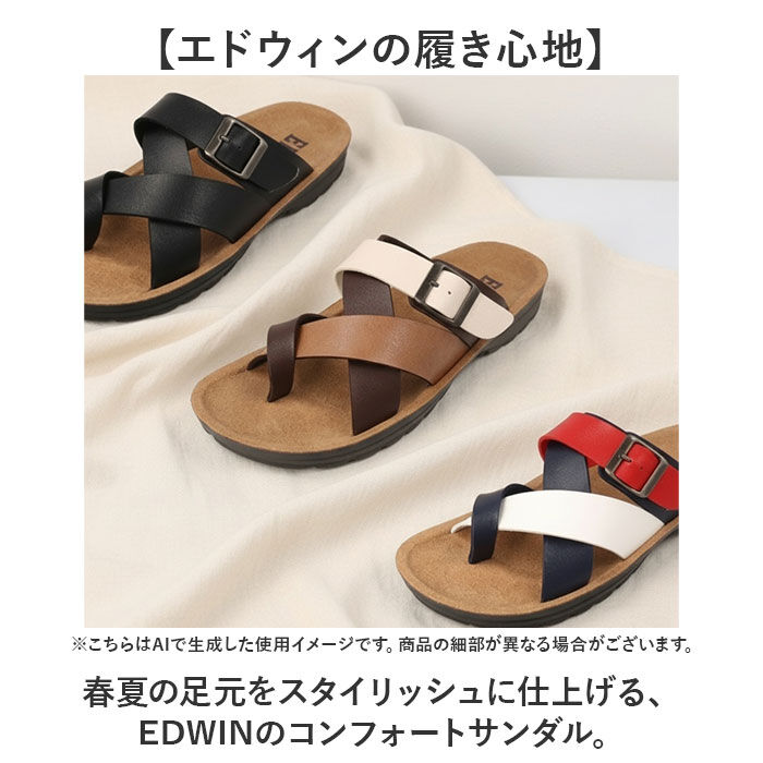 BACKYARD FAMILY「EDWIN サンダル 通販 コンフォートサンダル サンダルシューズ EW5114 トングサンダル」|サンダル|