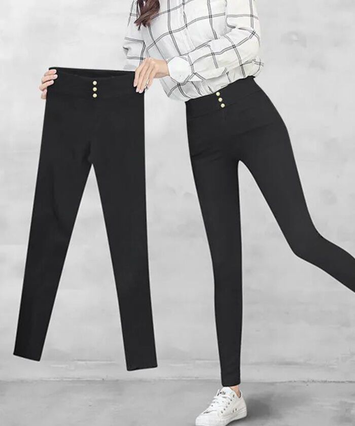 BACKYARD FAMILY「レギンスパンツ スキニーパンツ 通販 極細 スキニー 細見え レギンス パンツ レディース 黒」|レギンス・スパッツ|