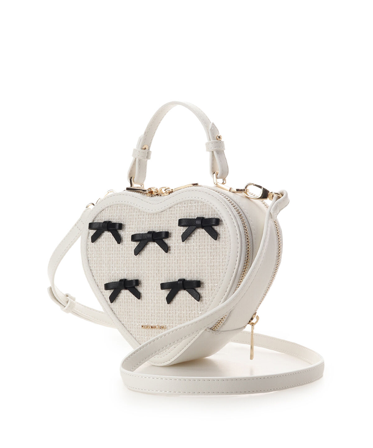 Samantha Vega「ツイードリボンハート型ショルダーバッグ」|ショルダー・メッセンジャー|