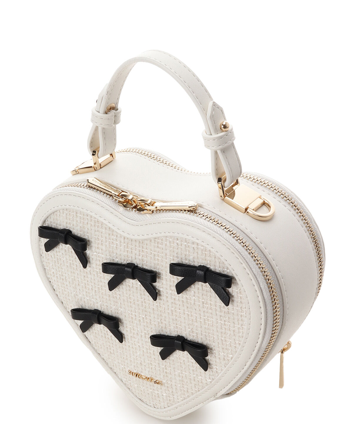 Samantha Vega「ツイードリボンハート型ショルダーバッグ」|ショルダー・メッセンジャー|