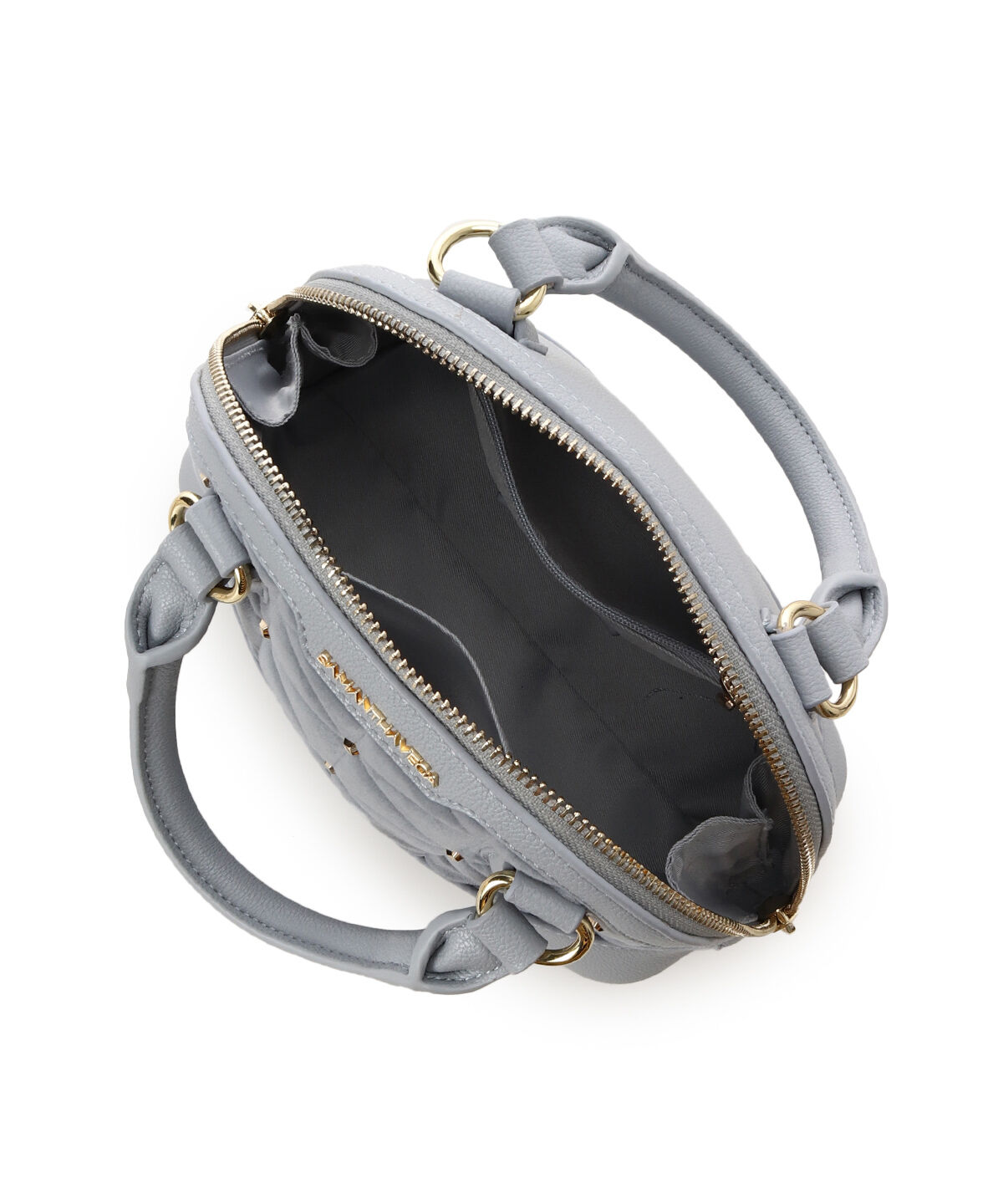 Samantha Vega「ベロアキルティングスタッズハンドバッグ（小）」|ハンドバッグ|