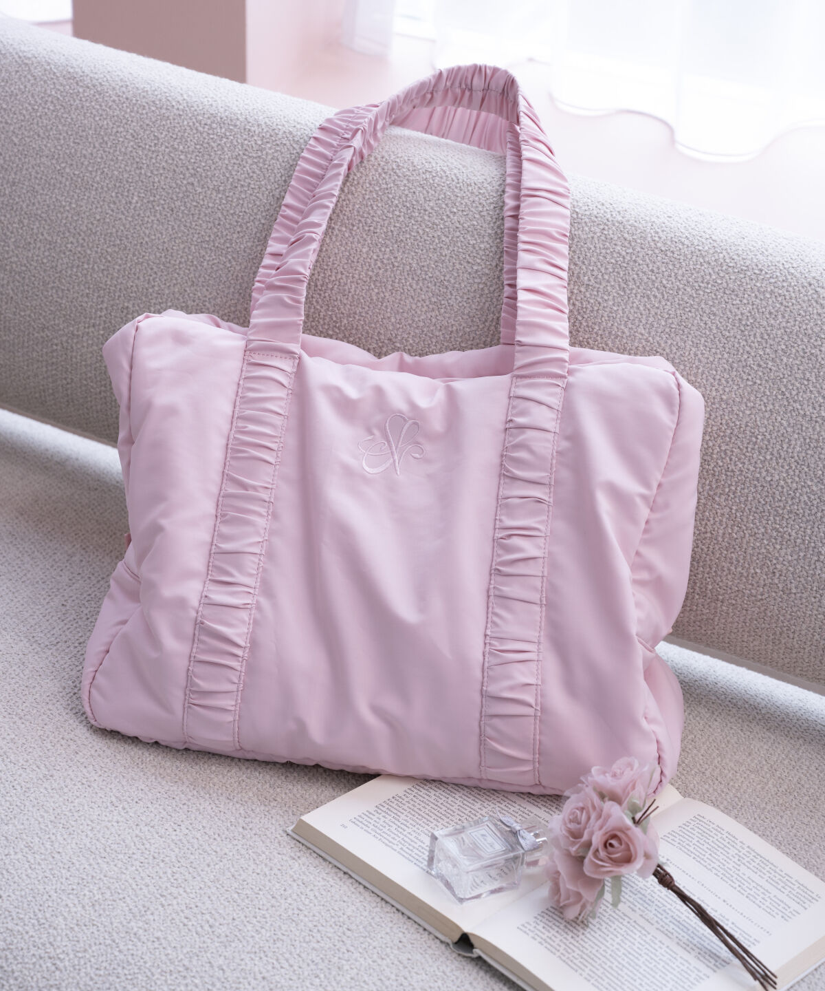 Samantha Vega「トラベルトートバック」|トートバッグ|ベビーピンク