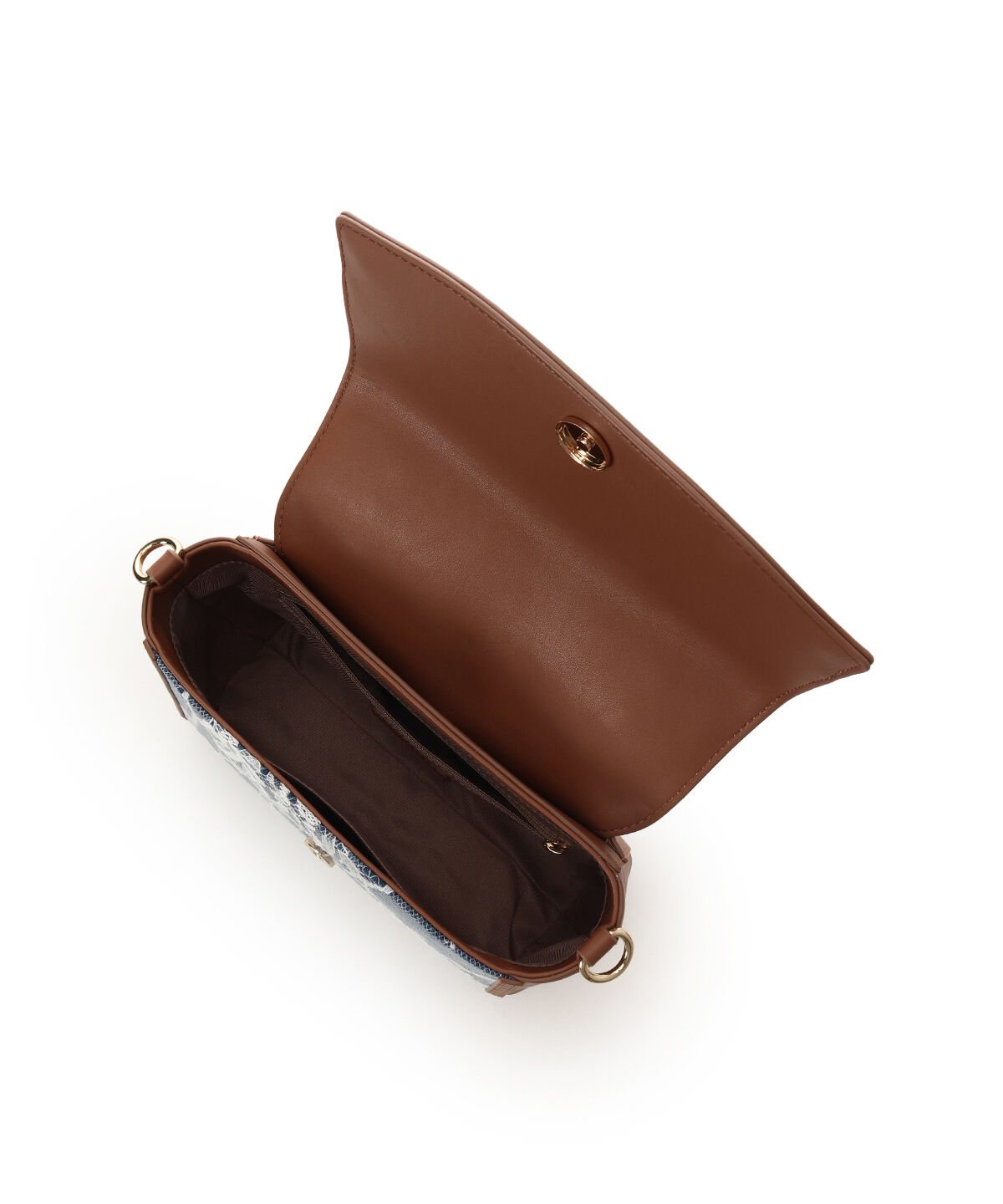 Samantha Vega「デニム調アクセントリボンショルダーバッグ」|ショルダー・メッセンジャー|