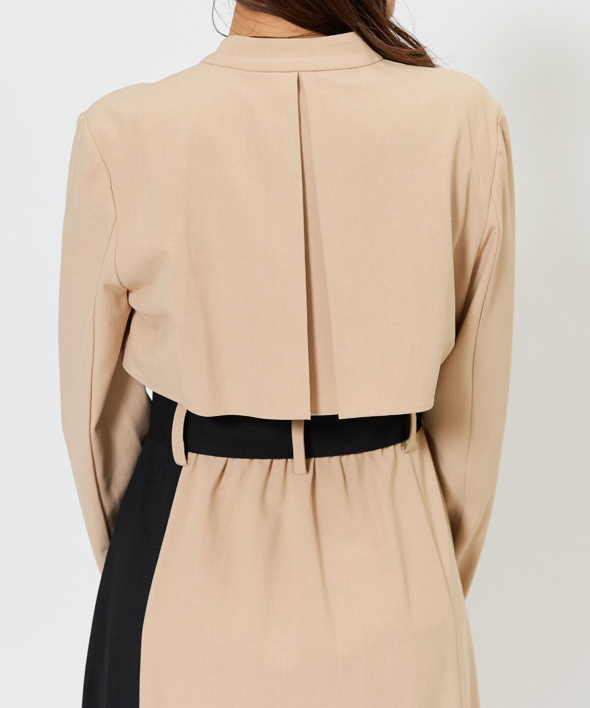 アンドクチュール「バイカラーカシュクールワンピース」|ワンピース|