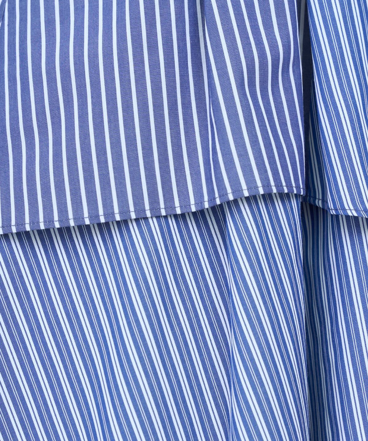 アンドクチュール「マルチストライプシャツワンピース」|ワンピース|