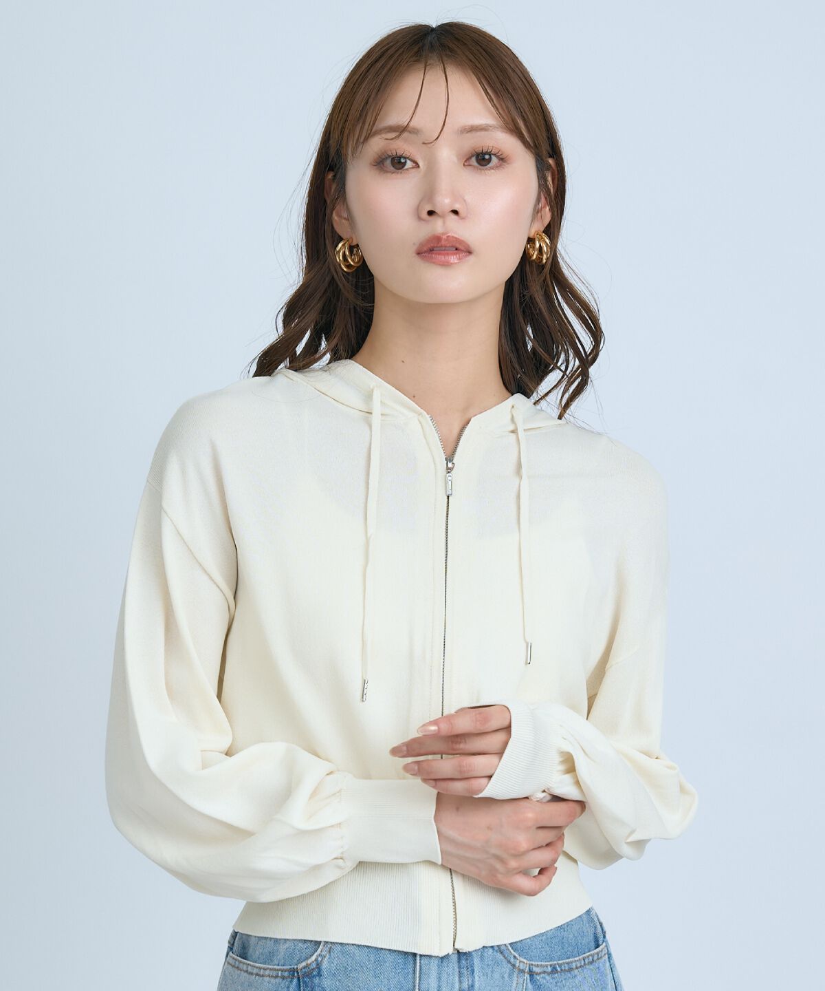 アンドクチュール「UVカットZIPパーカー」|パーカー|