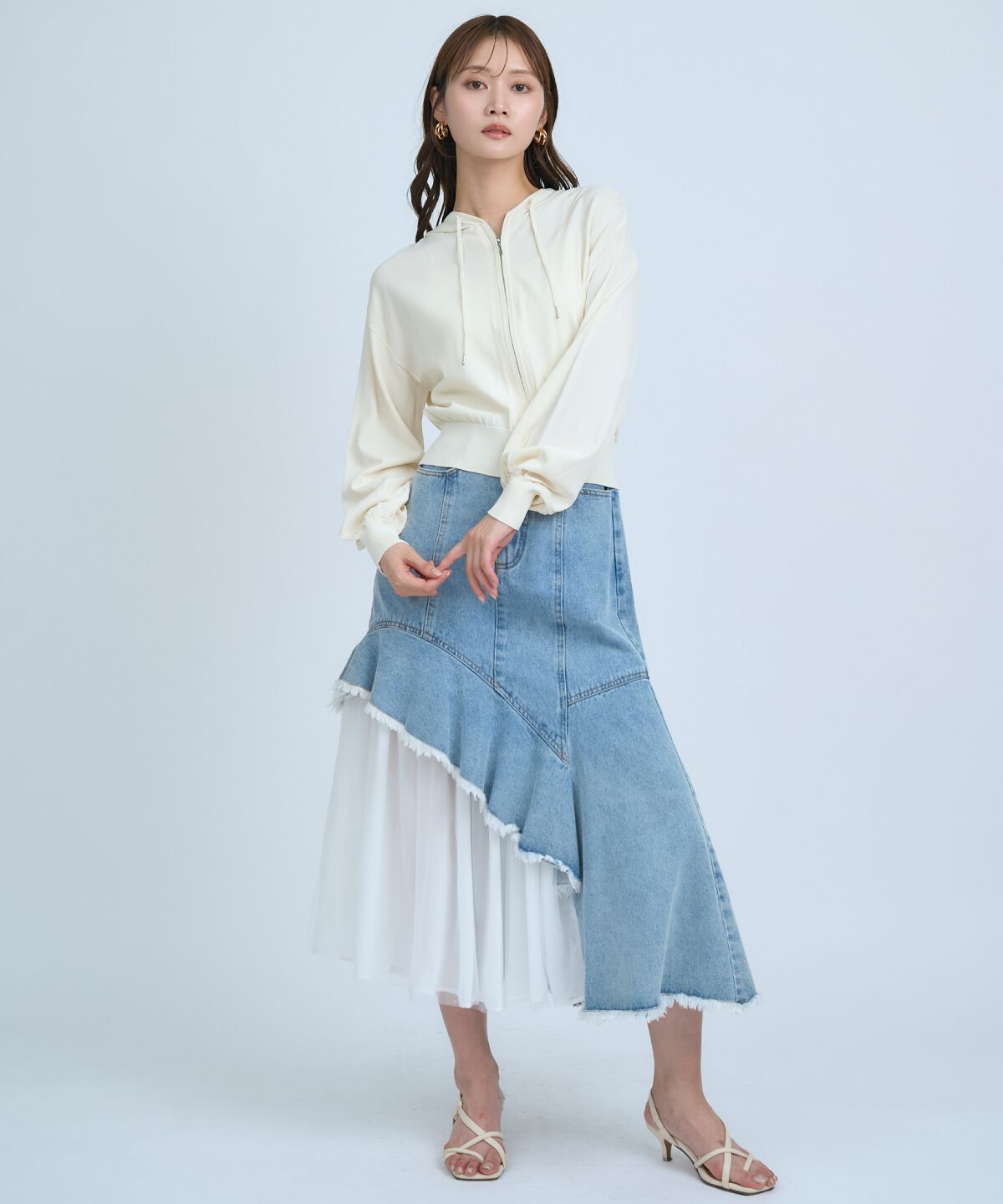 アンドクチュール「UVカットZIPパーカー」|パーカー|