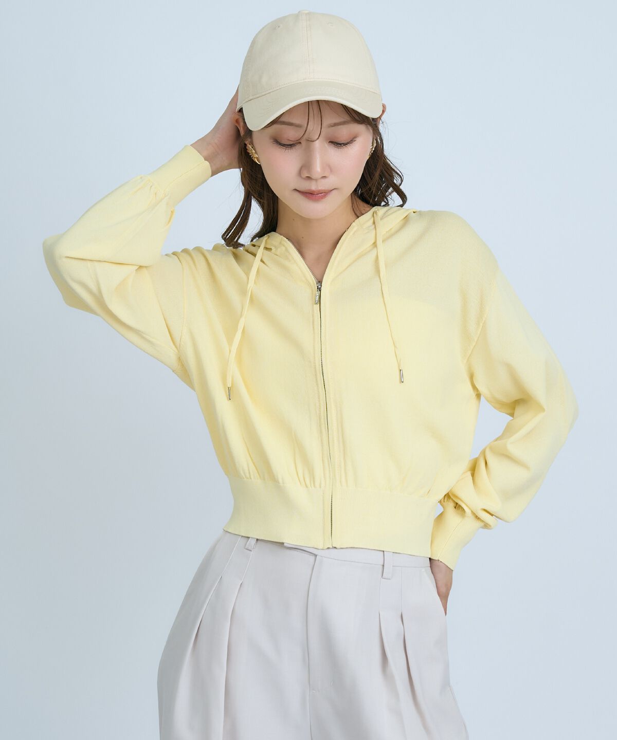 アンドクチュール「UVカットZIPパーカー」|パーカー|