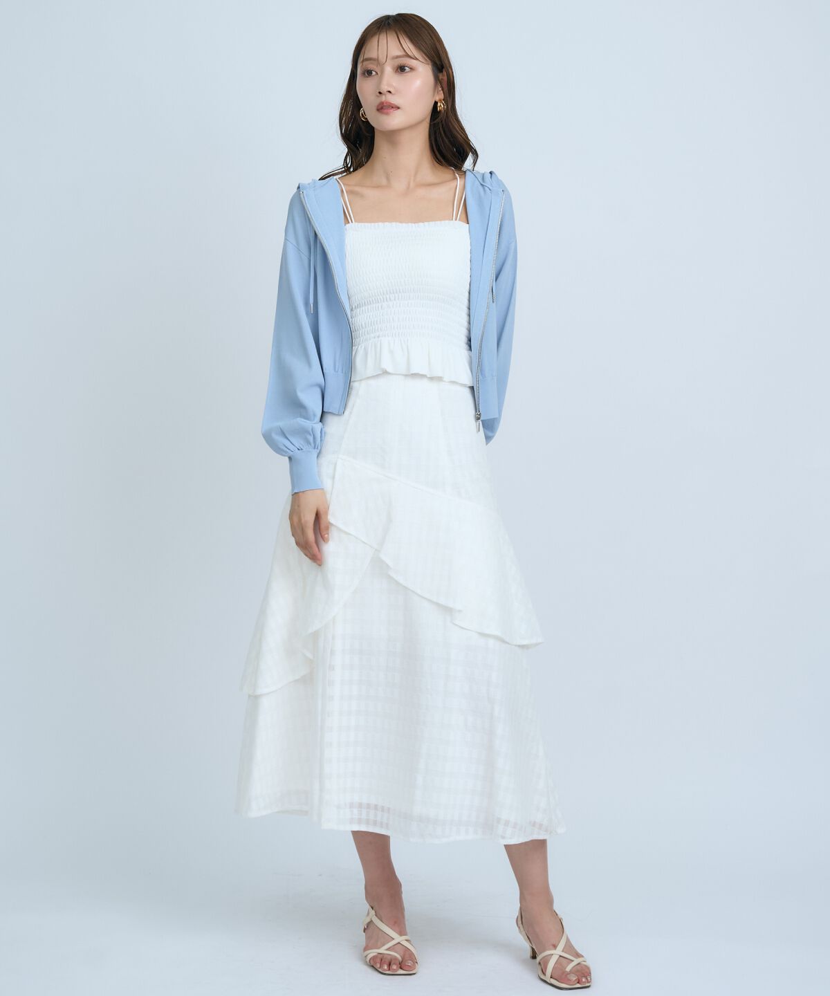 アンドクチュール「UVカットZIPパーカー」|パーカー|