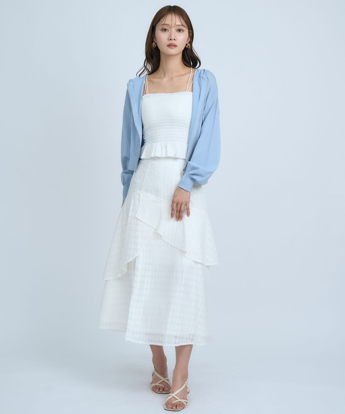 アンドクチュール「UVカットZIPパーカー」|パーカー|