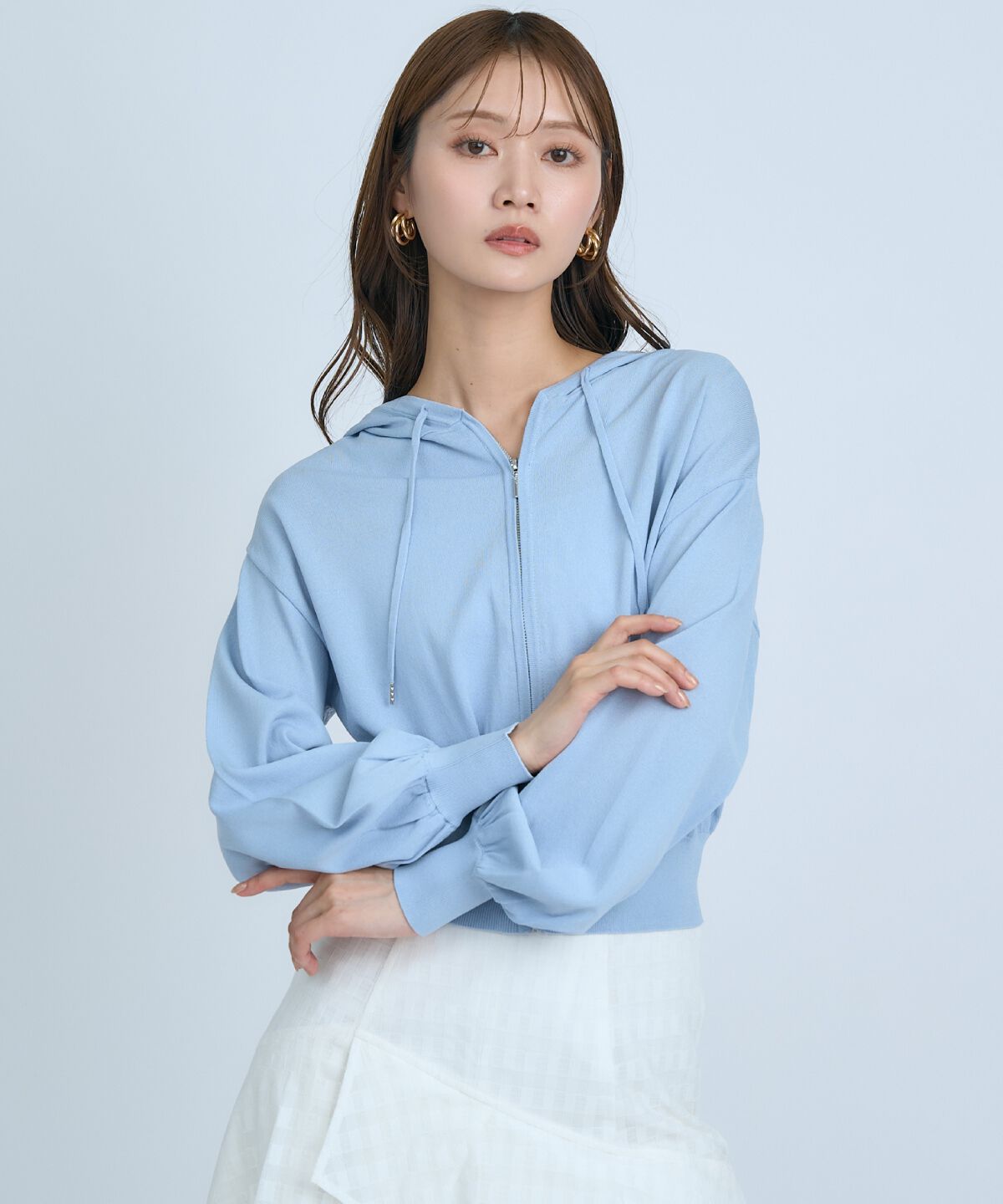 アンドクチュール「UVカットZIPパーカー」|パーカー|