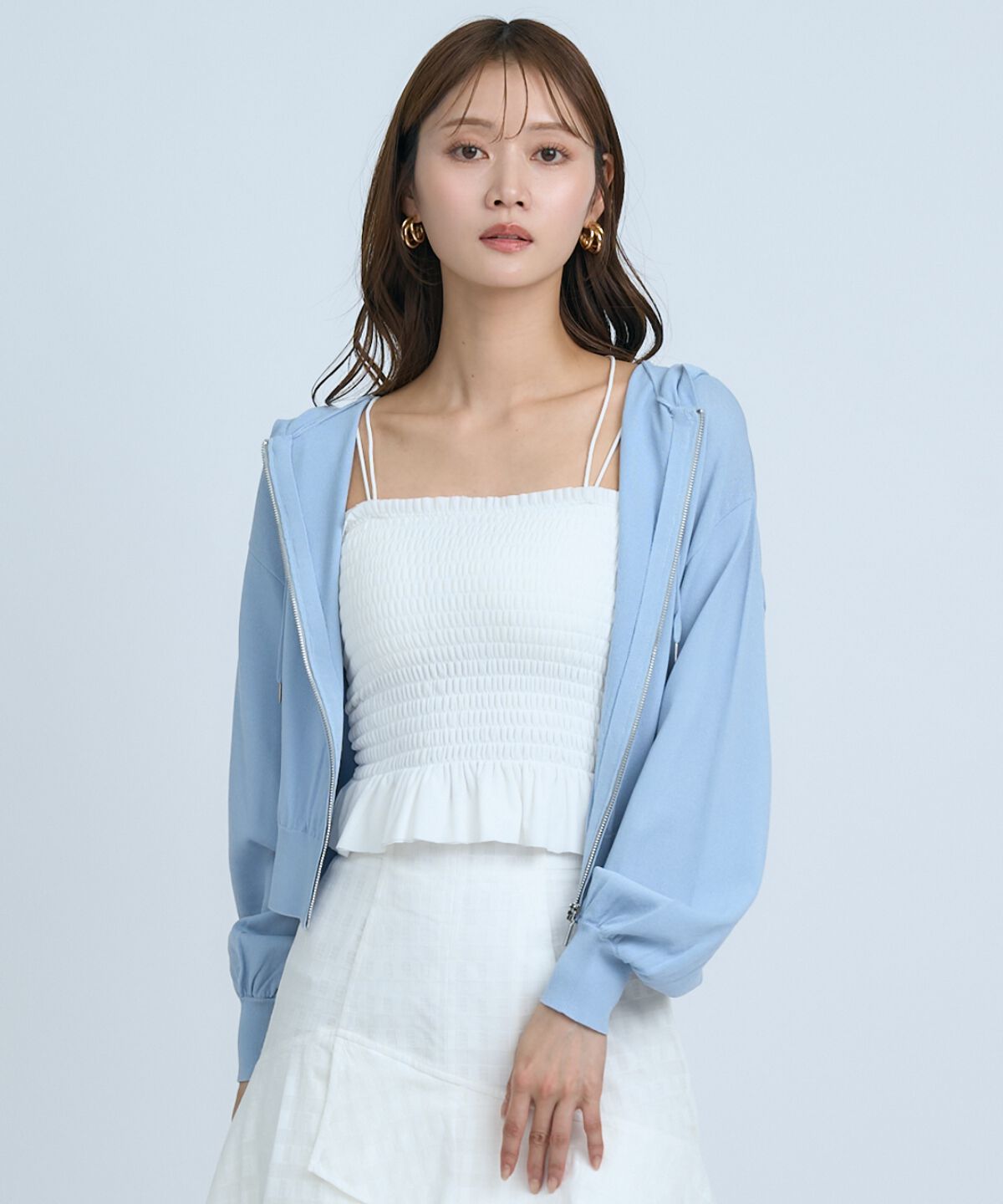 アンドクチュール「UVカットZIPパーカー」|パーカー|