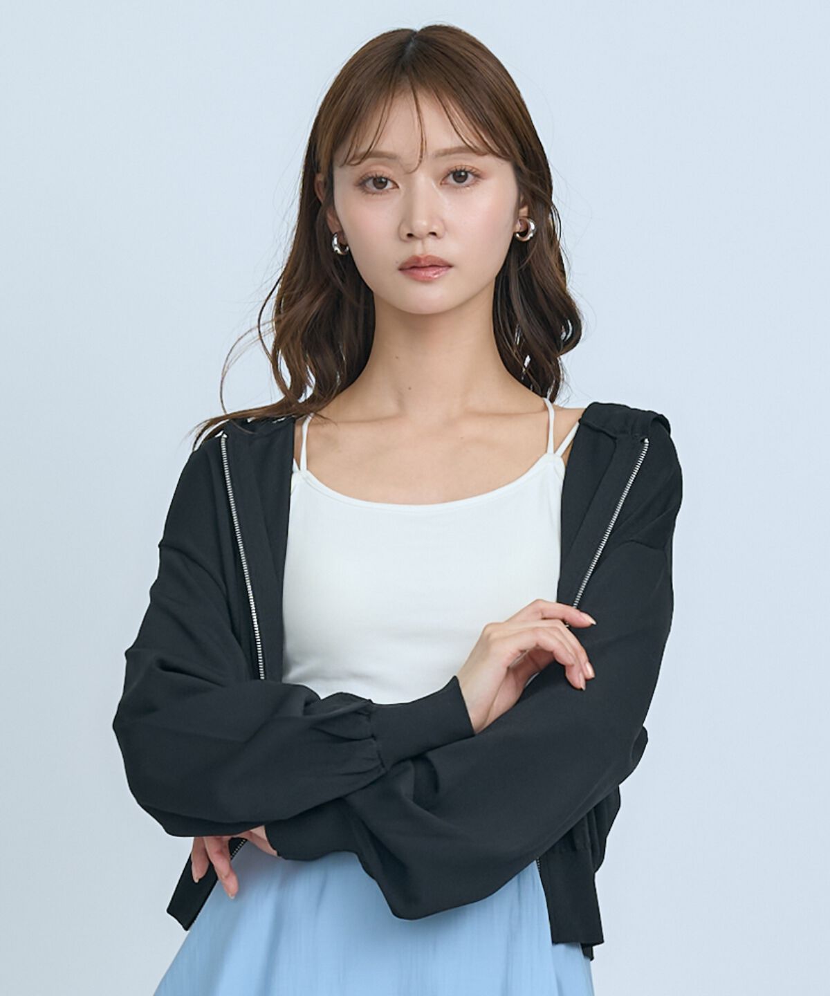 アンドクチュール「UVカットZIPパーカー」|パーカー|