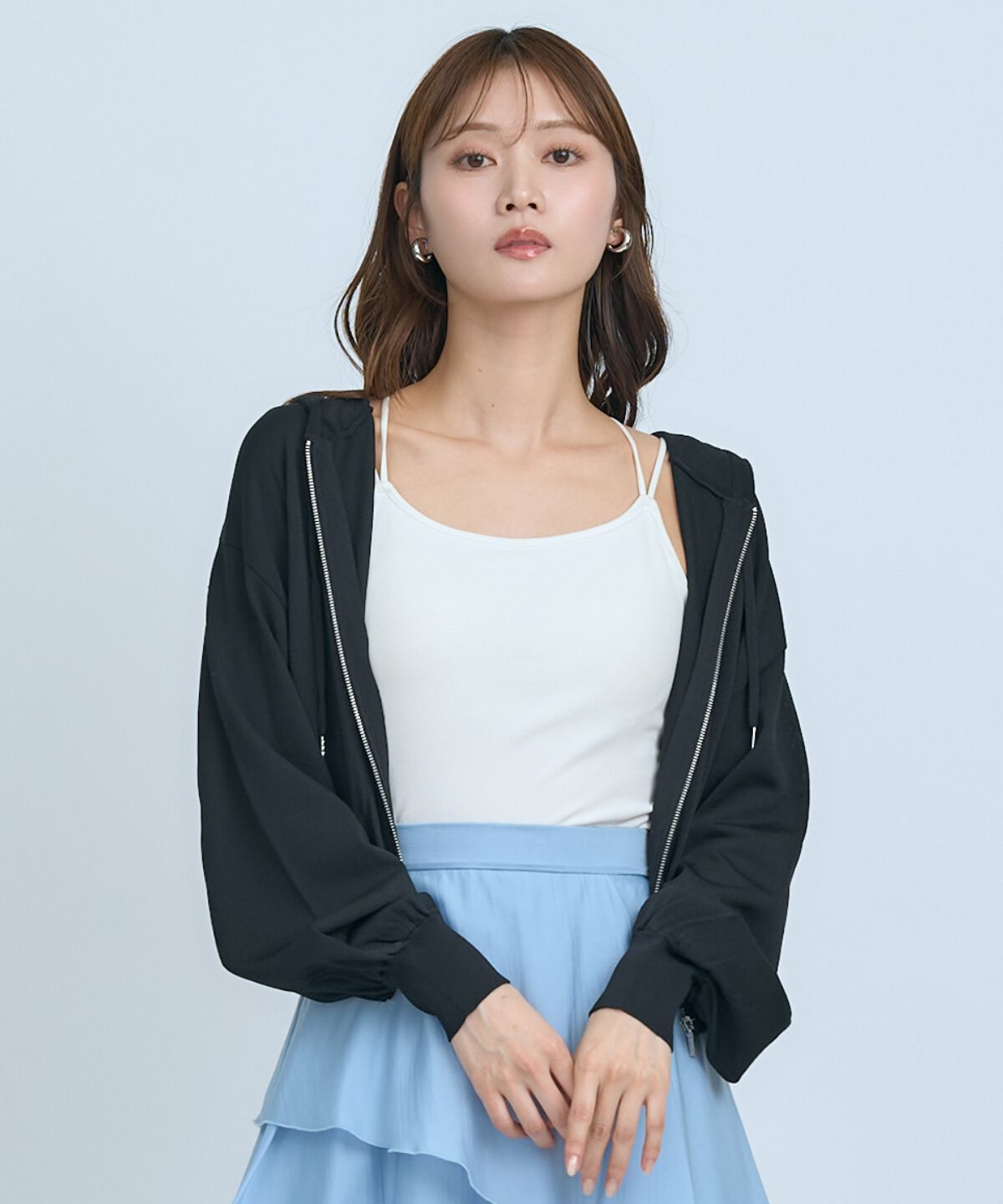 アンドクチュール「UVカットZIPパーカー」|パーカー|