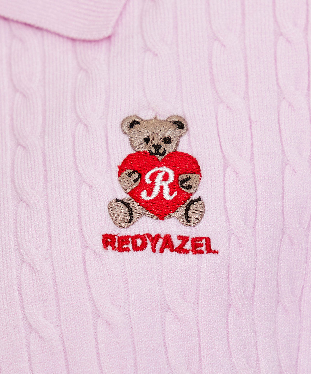 REDYAZEL「Azelyハートミニケーブルポロニット」|ニット・セーター|