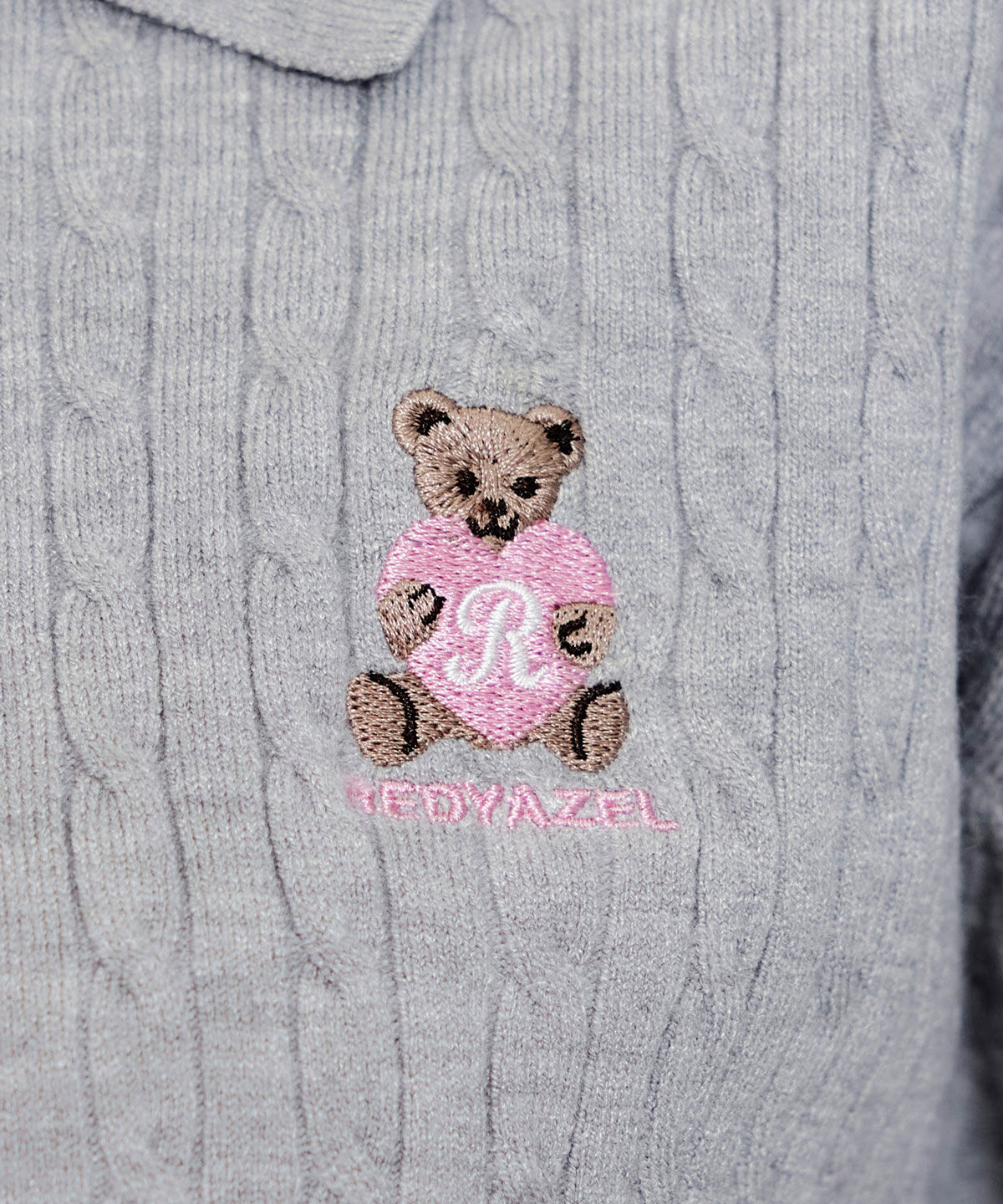 REDYAZEL「Azelyハートミニケーブルポロニット」|ニット・セーター|