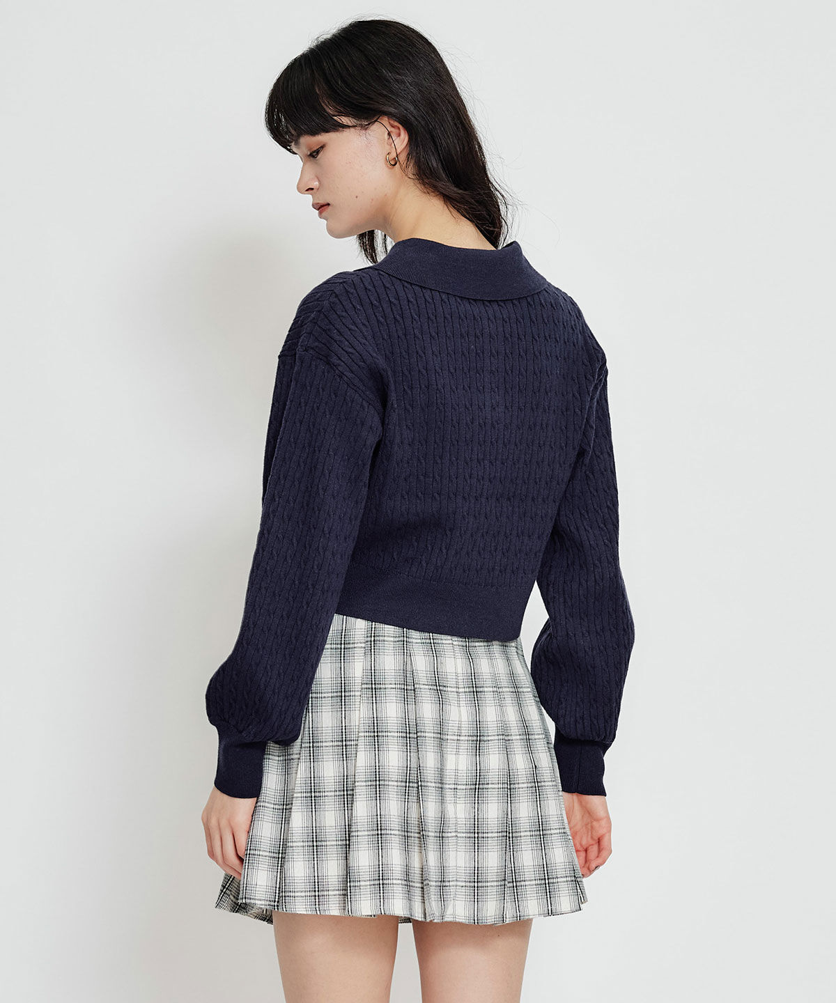 REDYAZEL「Azelyハートミニケーブルポロニット」|ニット・セーター|