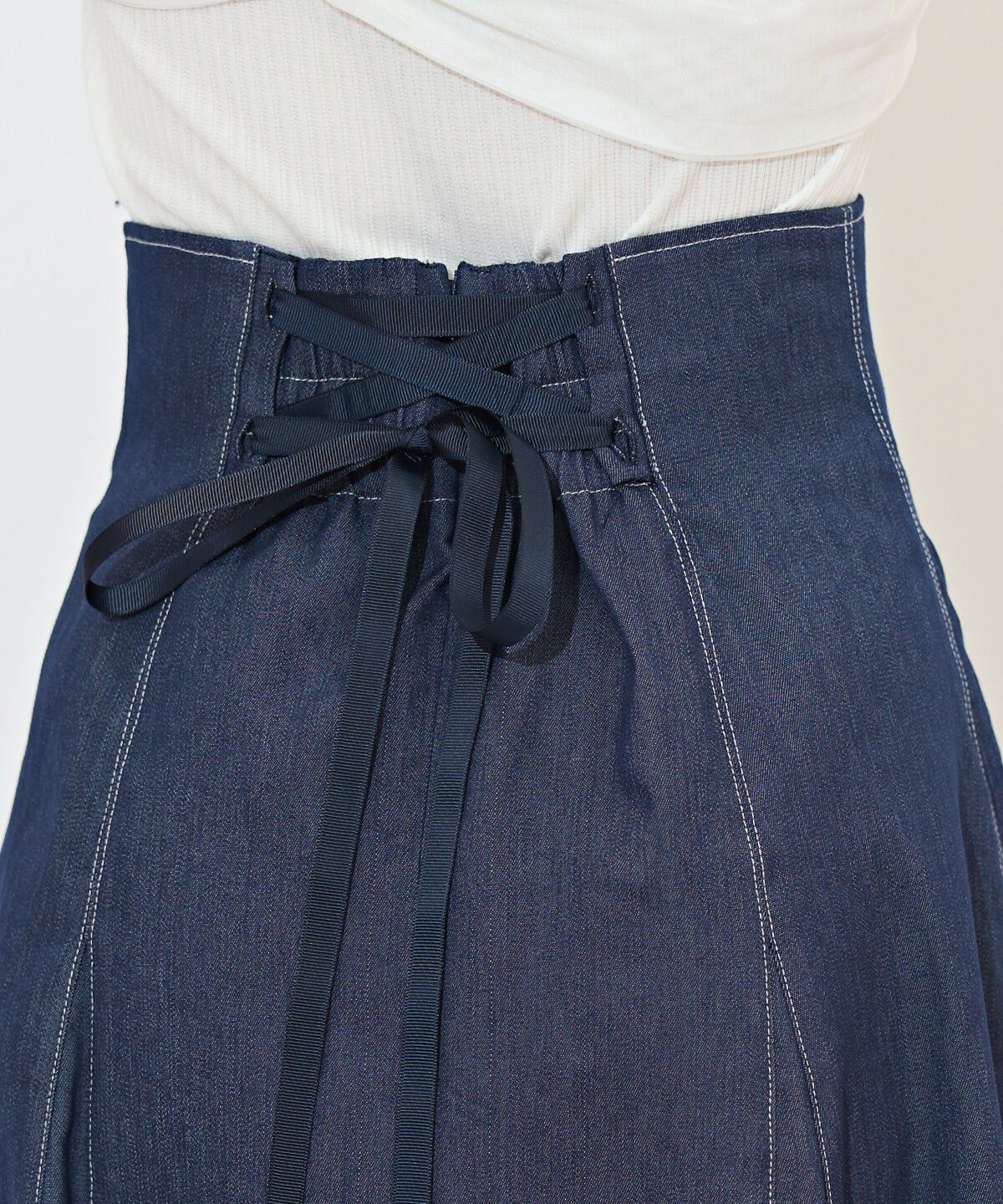 WILLSELECTION「ハイウエストデニムフレアスカート」|フレア|