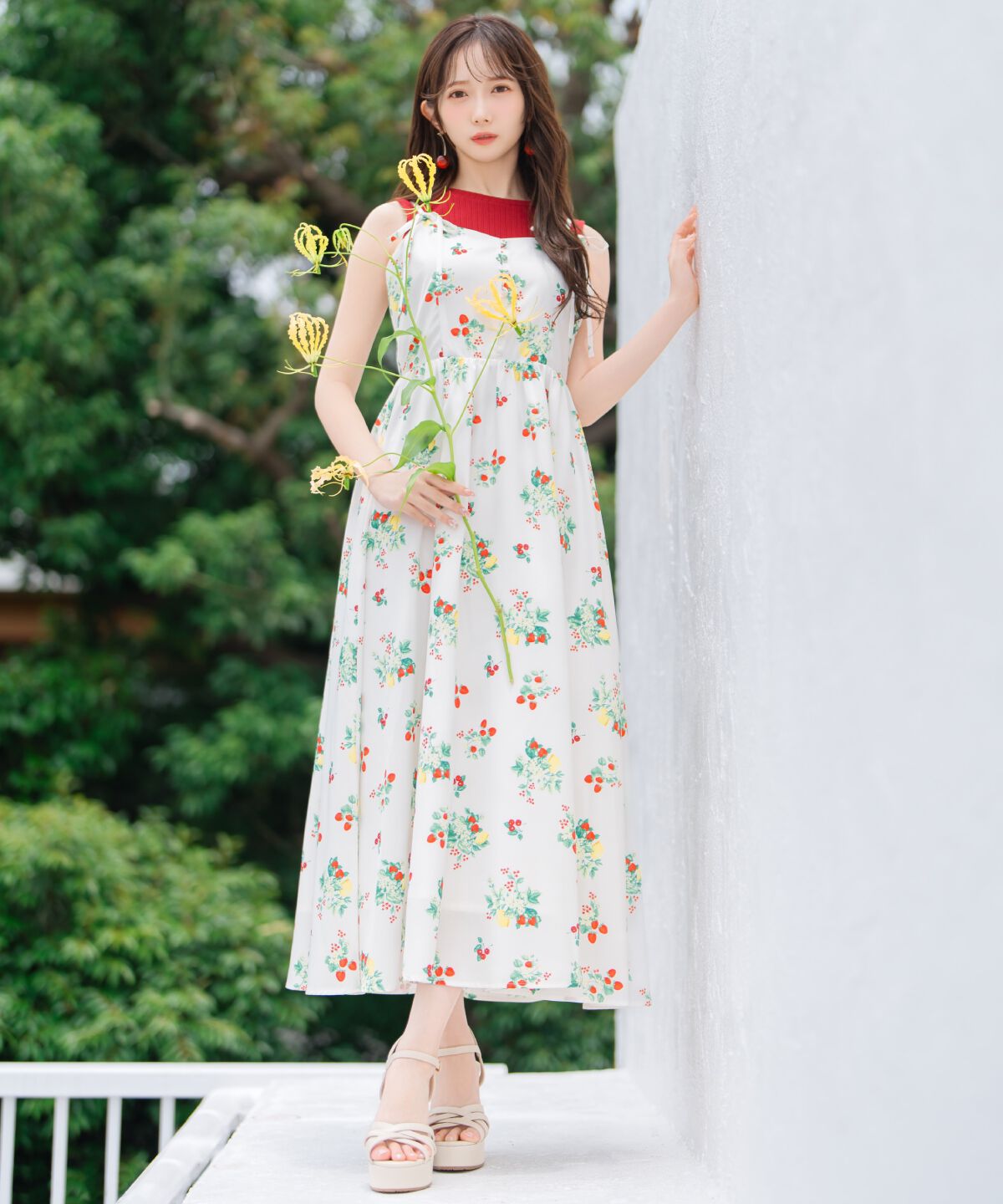 WILLSELECTION「フルーツプリントキャミワンピース」|ワンピース|