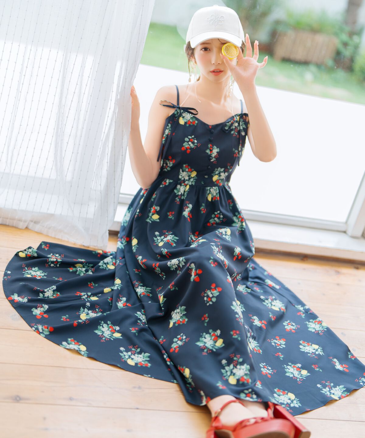 WILLSELECTION「フルーツプリントキャミワンピース」|ワンピース|