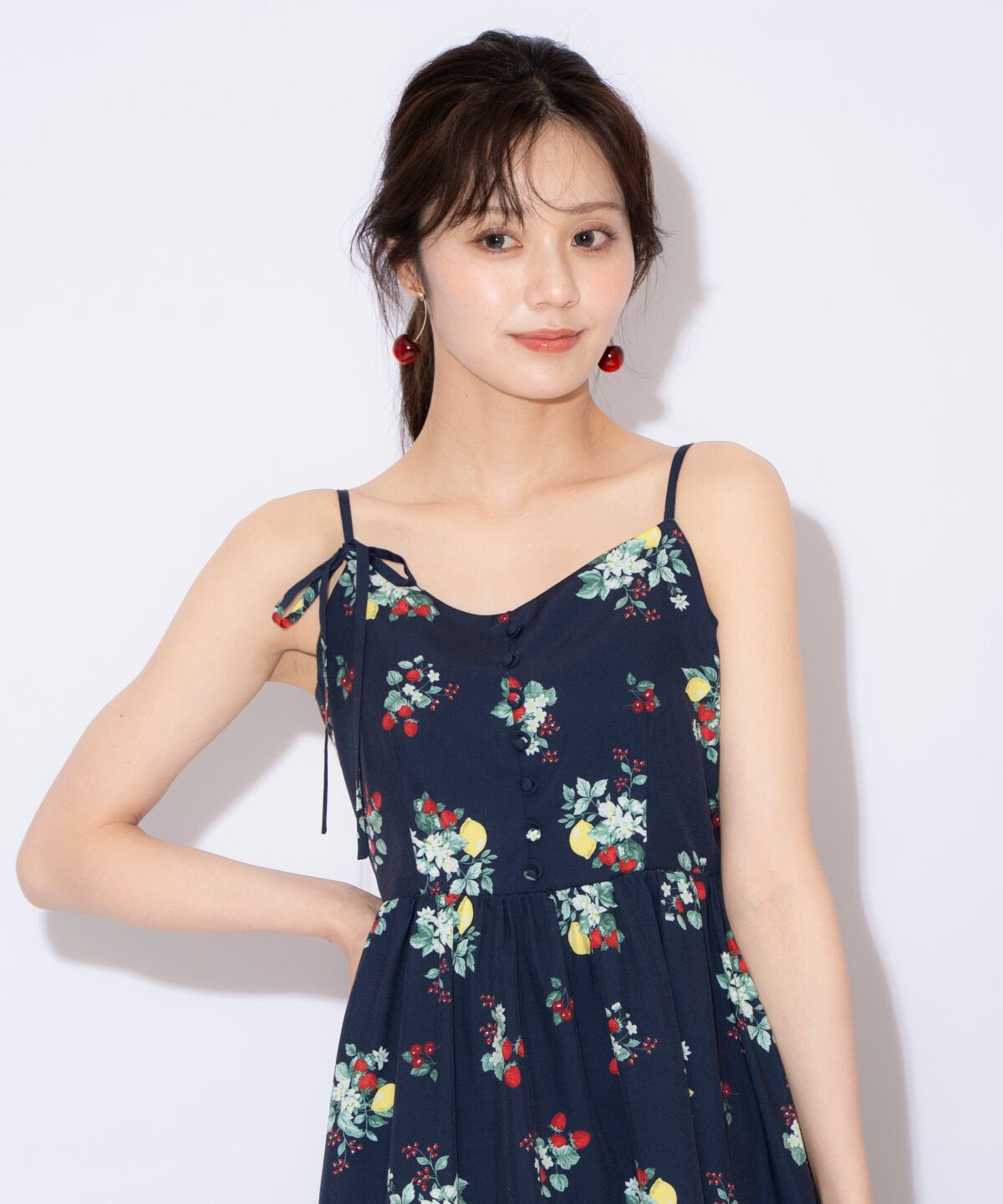 WILLSELECTION「フルーツプリントキャミワンピース」|ワンピース|