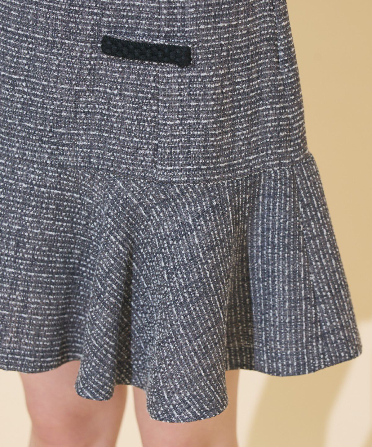 WILLSELECTION「ブレードデザインツイードミニスカート」|フレア|