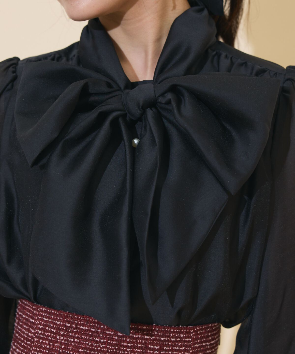 WILLSELECTION「ボリュームリボンタイブラウス」|シャツ・ブラウス|