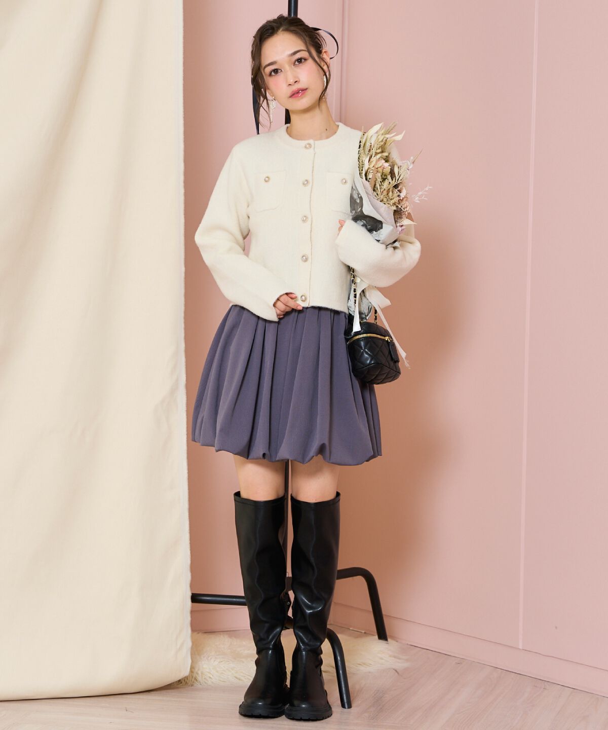 WILLSELECTION「モヘアライクニットジャケット」|カーディガン|