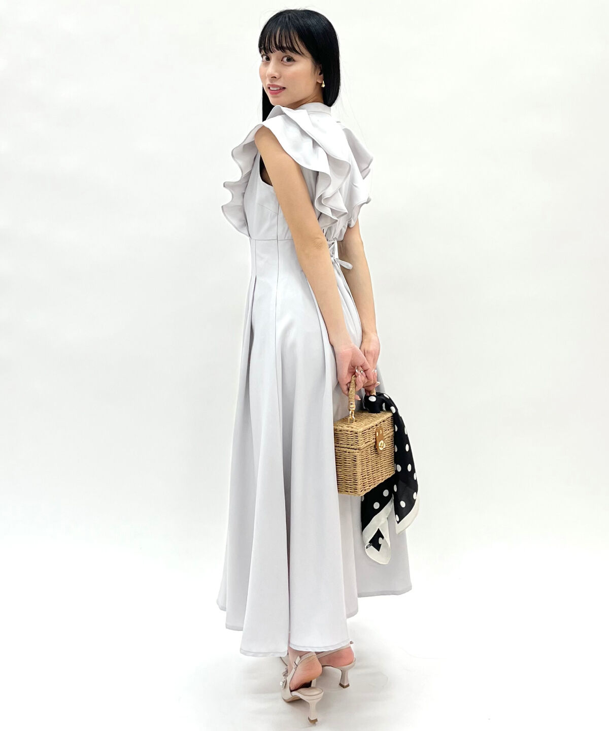 WILLSELECTION「ナローリボンラッフルフリルワンピース」|ワンピース|