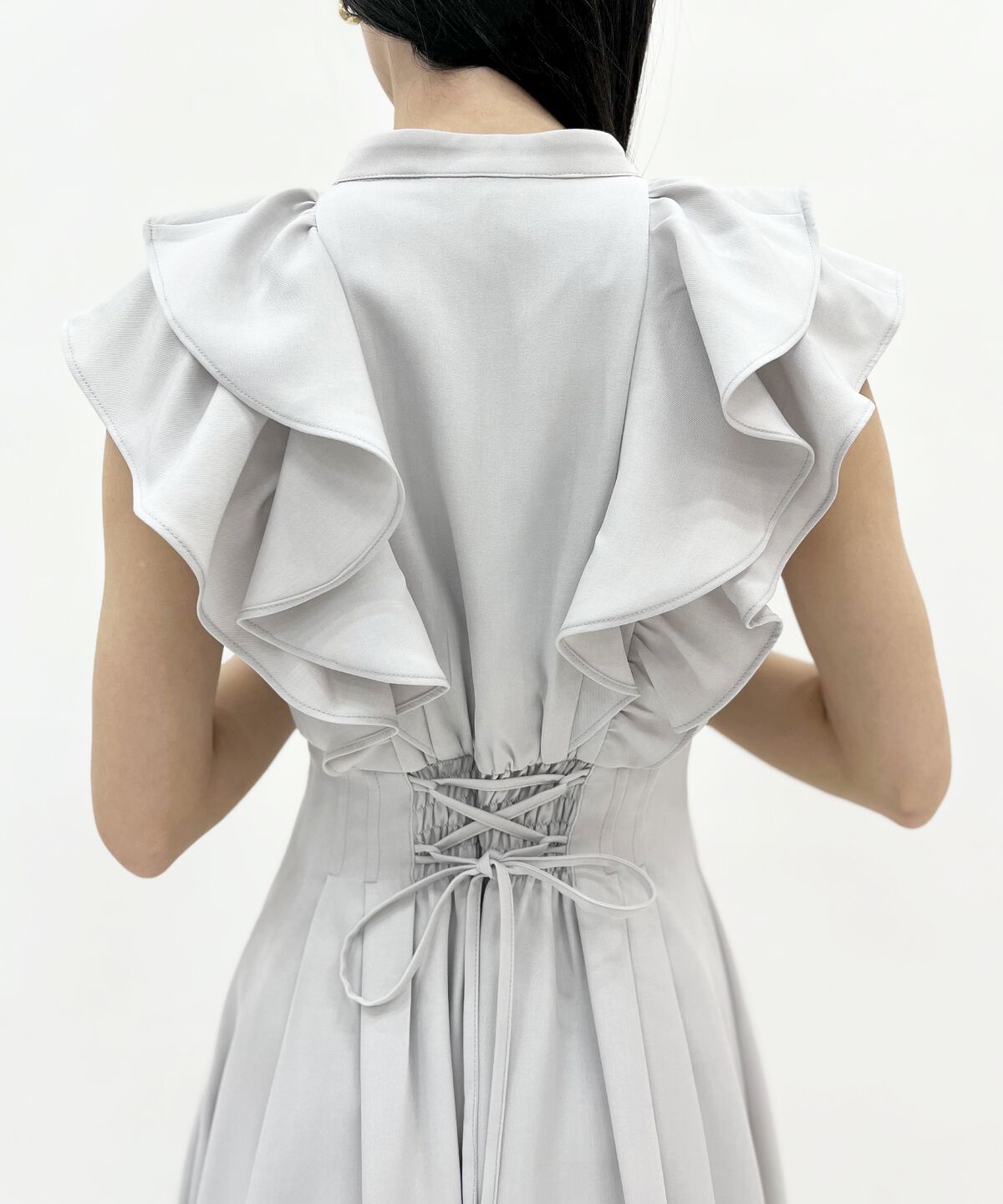 WILLSELECTION「ナローリボンラッフルフリルワンピース」|ワンピース|