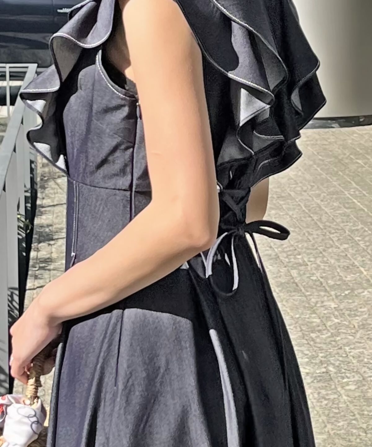 WILLSELECTION「ナローリボンラッフルフリルワンピース」|ワンピース|