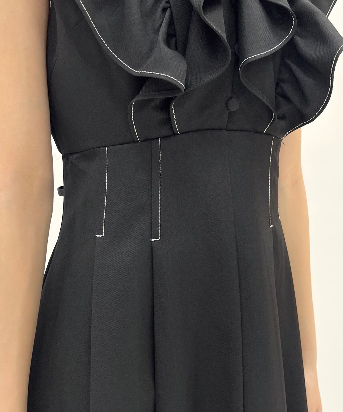 WILLSELECTION「ナローリボンラッフルフリルワンピース」|ワンピース|