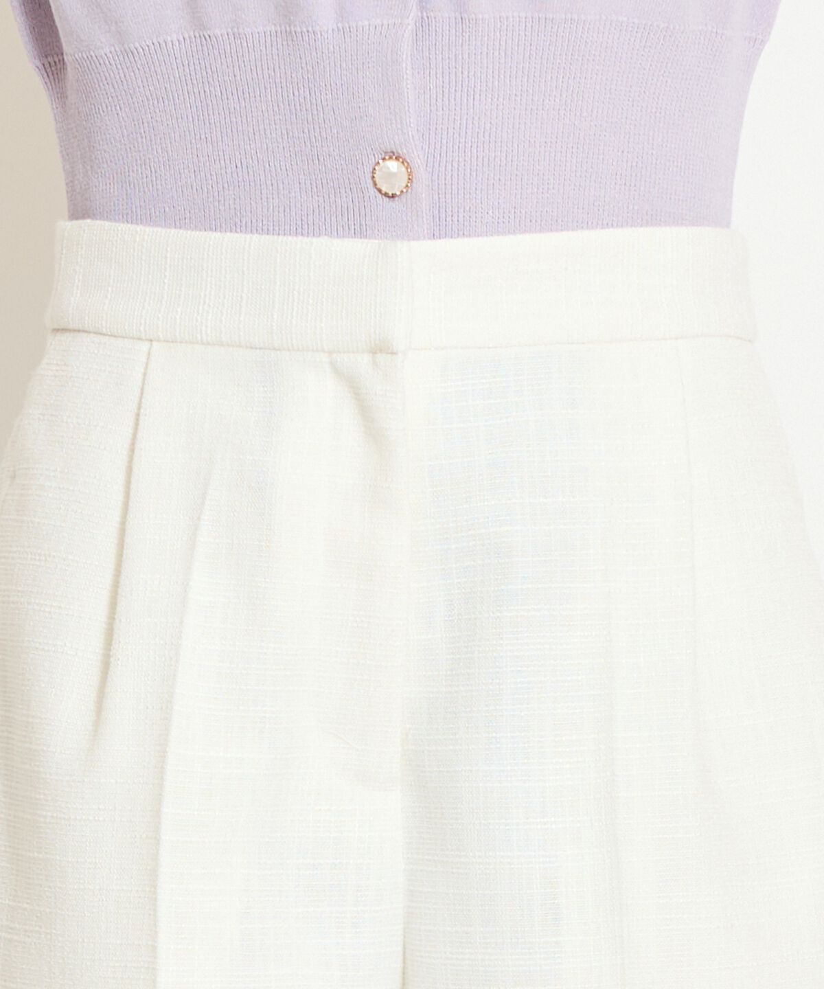 WILLSELECTION「タックツイードショートパンツ」|キュロット|