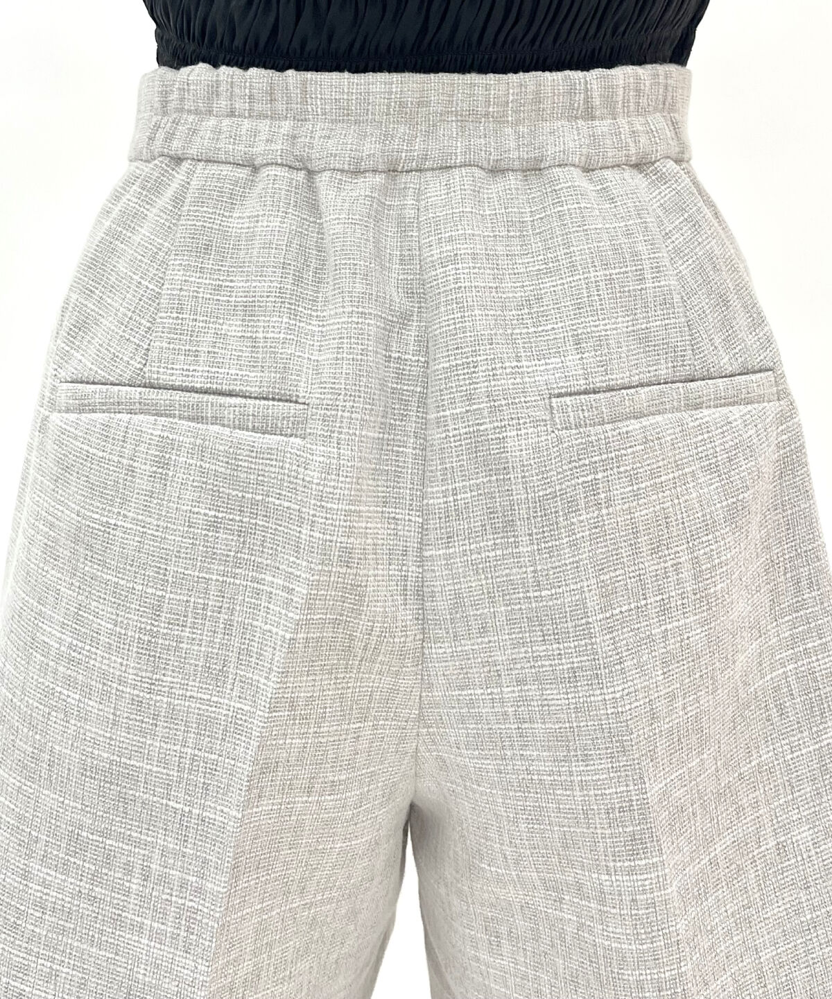 WILLSELECTION「タックツイードショートパンツ」|キュロット|