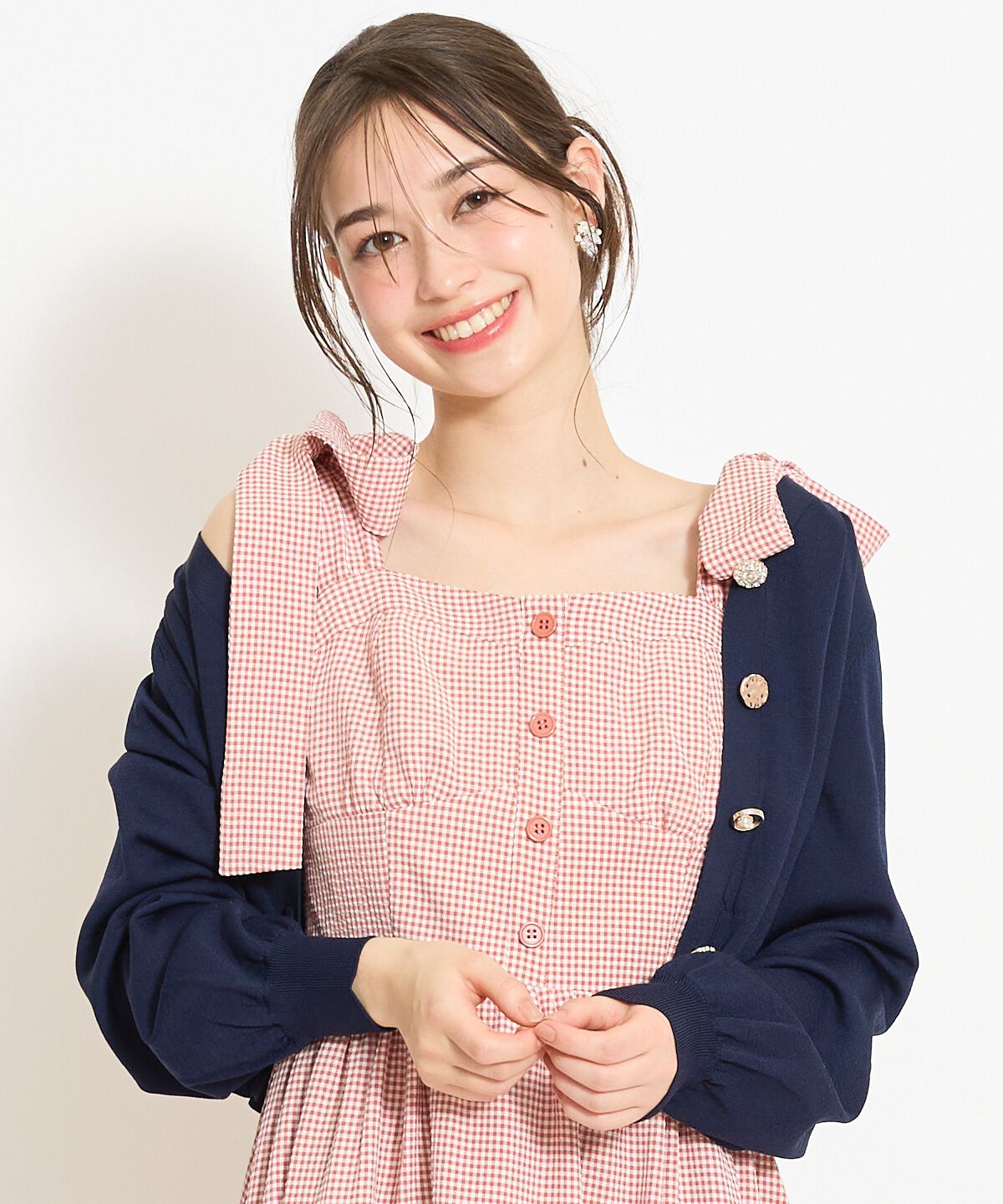 WILLSELECTION「アソートボタンUVカットカーディガン」|カーディガン|ネイビー