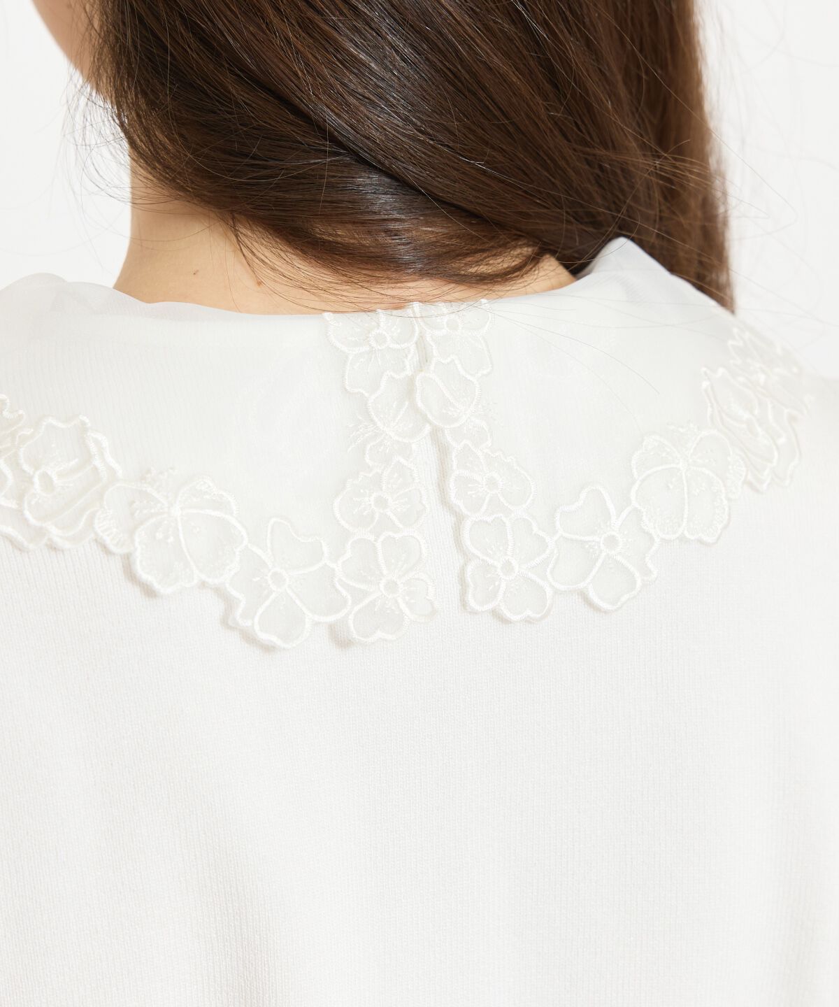 WILLSELECTION「シアーレースカラーカーディガン」|カーディガン|