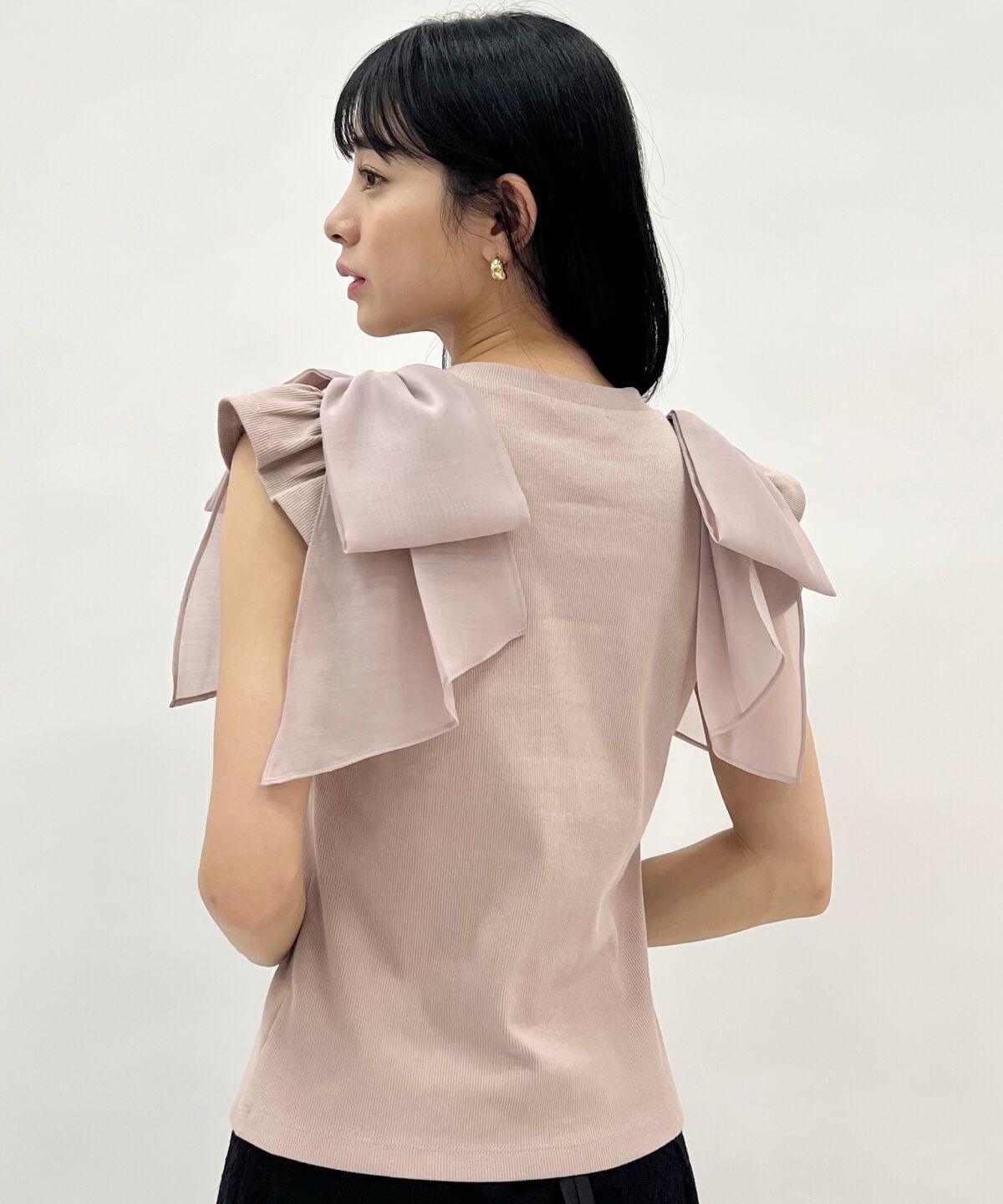 WILLSELECTION「ショルダーリボンカットトップス」|Tシャツ・カットソー|