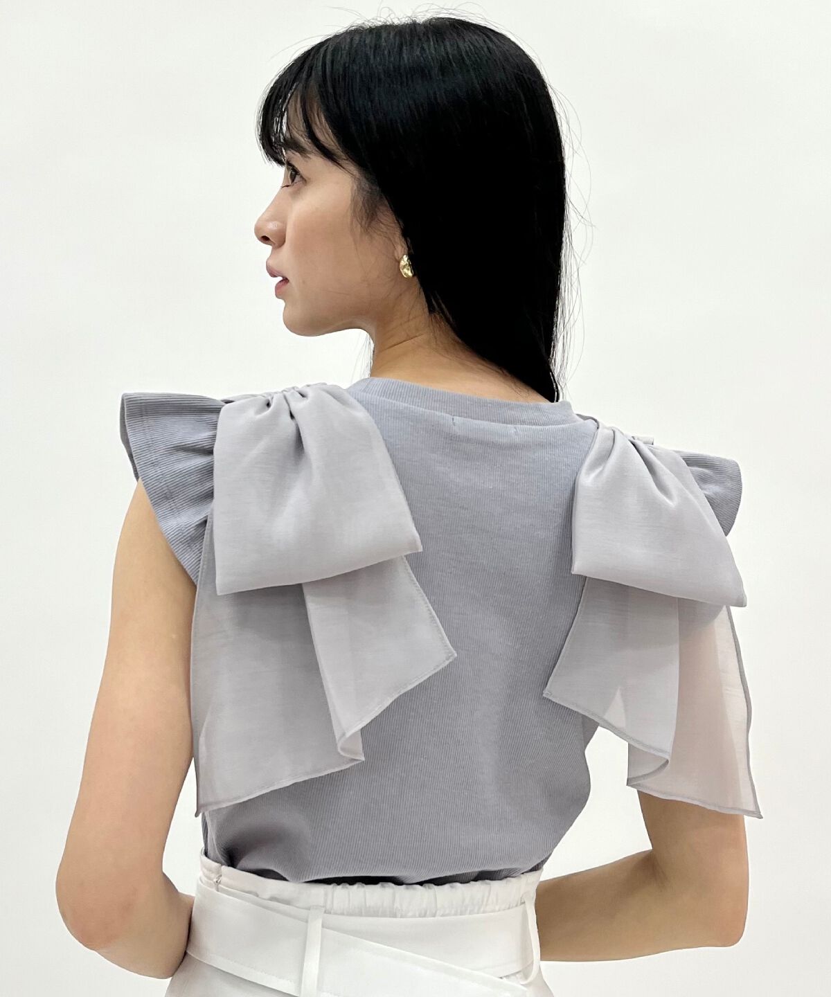 WILLSELECTION「ショルダーリボンカットトップス」|Tシャツ・カットソー|