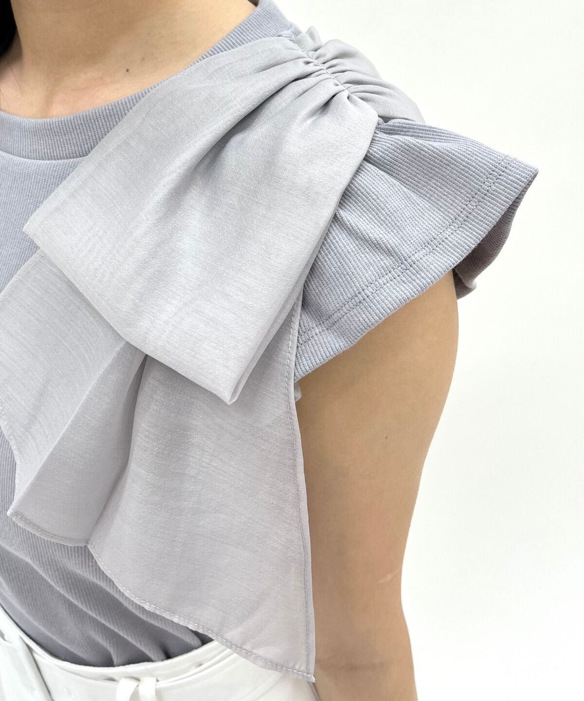 WILLSELECTION「ショルダーリボンカットトップス」|Tシャツ・カットソー|