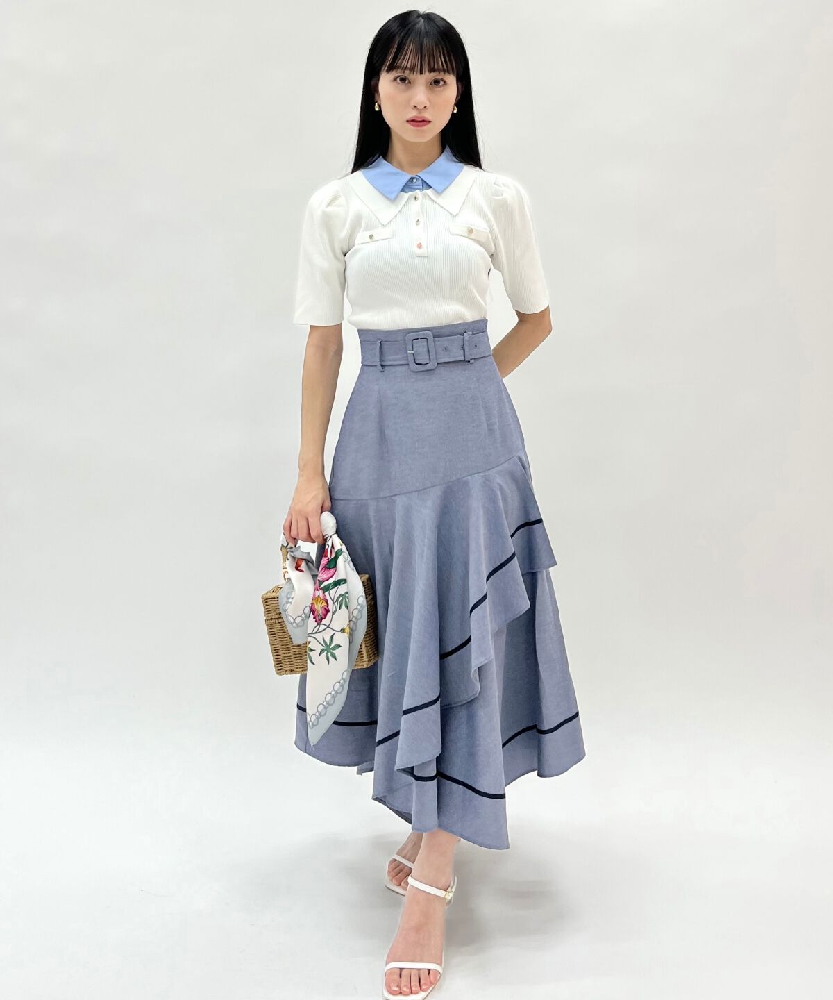 WILLSELECTION「レイヤードカラーリブニット」|ニット・セーター|