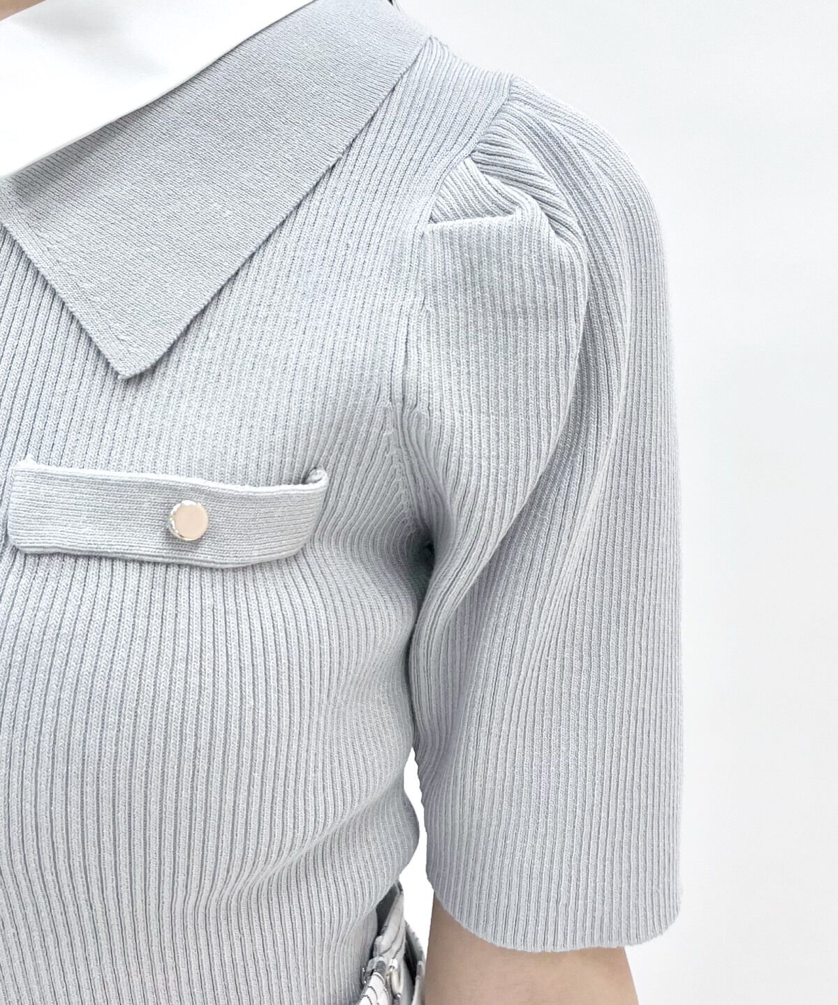 WILLSELECTION「レイヤードカラーリブニット」|ニット・セーター|