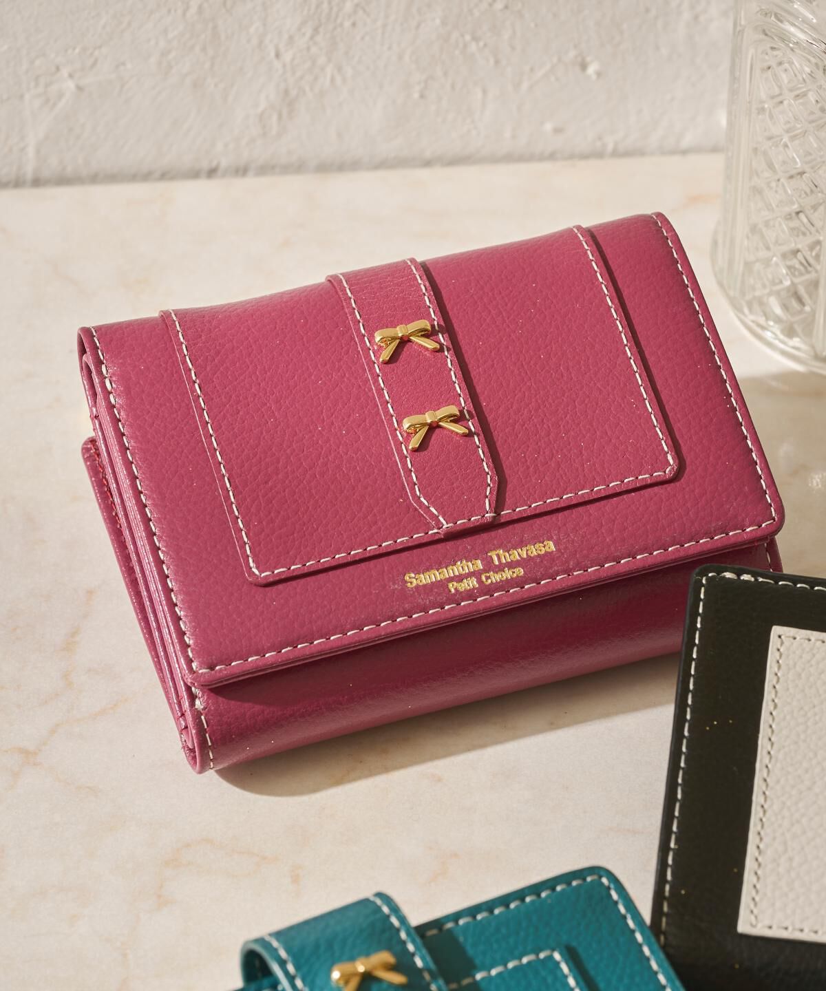 Samantha Thavasa Petit Choice「ダブルリボン 折財布」|財布|