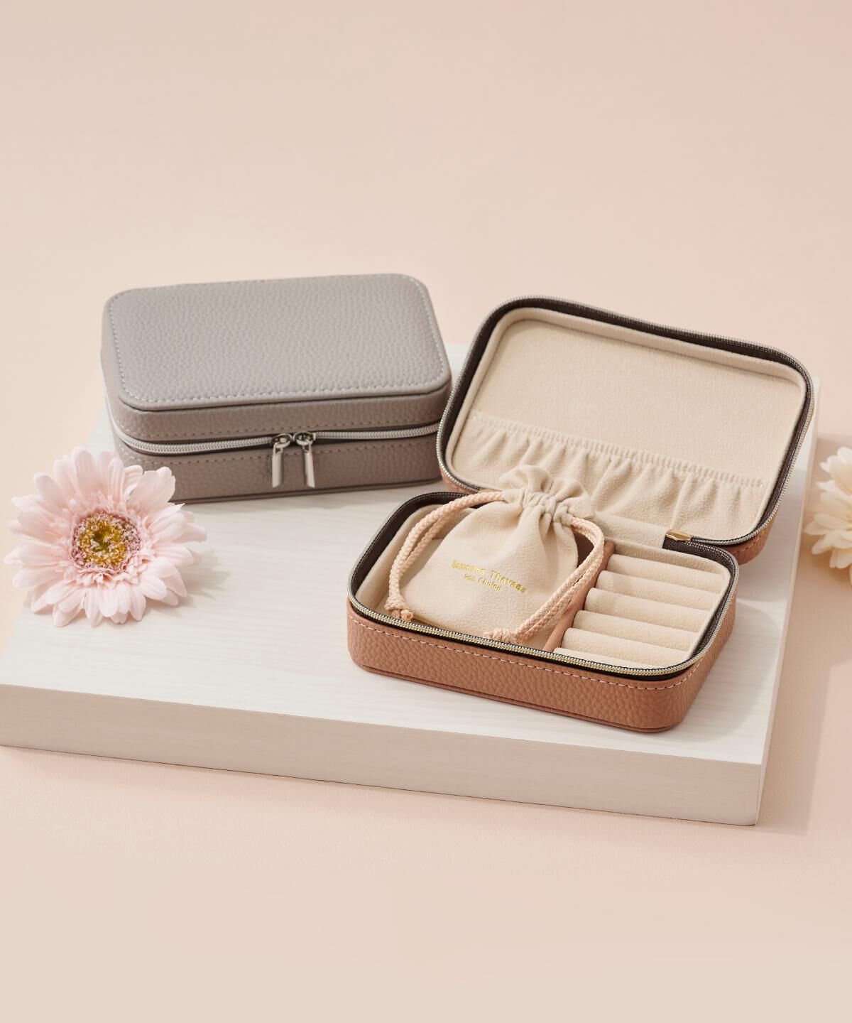 Samantha Thavasa Petit Choice「ジュエリー ミニポーチ」|ポーチ|ﾋﾟﾝｸﾍﾞｰｼﾞｭ