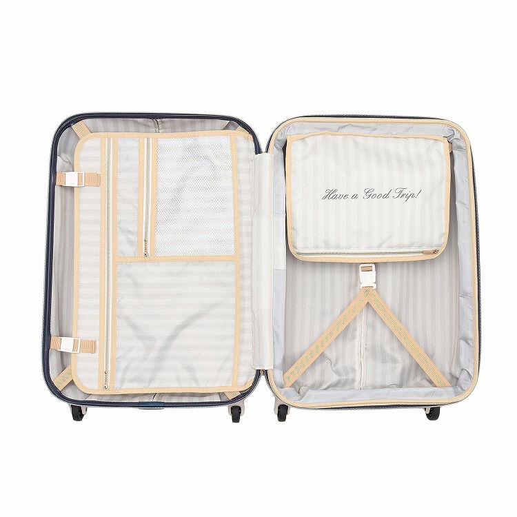Jewelna Rose「キャンディポケット　スーツケース　56リットル　3ｰ5泊におすすめ　エキスパンド仕様　39872」|キャリーケース|