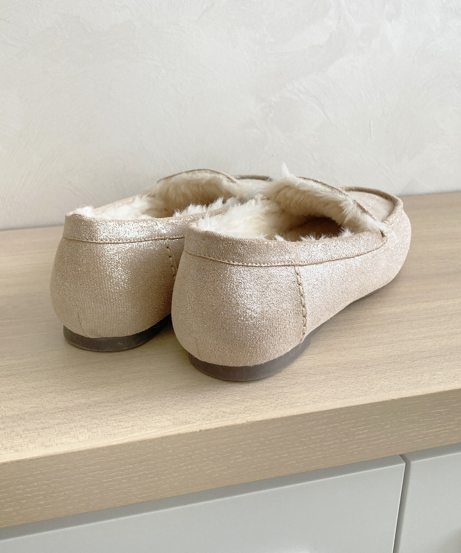 WA Oriental TRaffic「【累計5万足突破】 もこもこ ムートンシューズ /12311 モカシン フェイク ファー 再入荷 フラット」|パンプス|