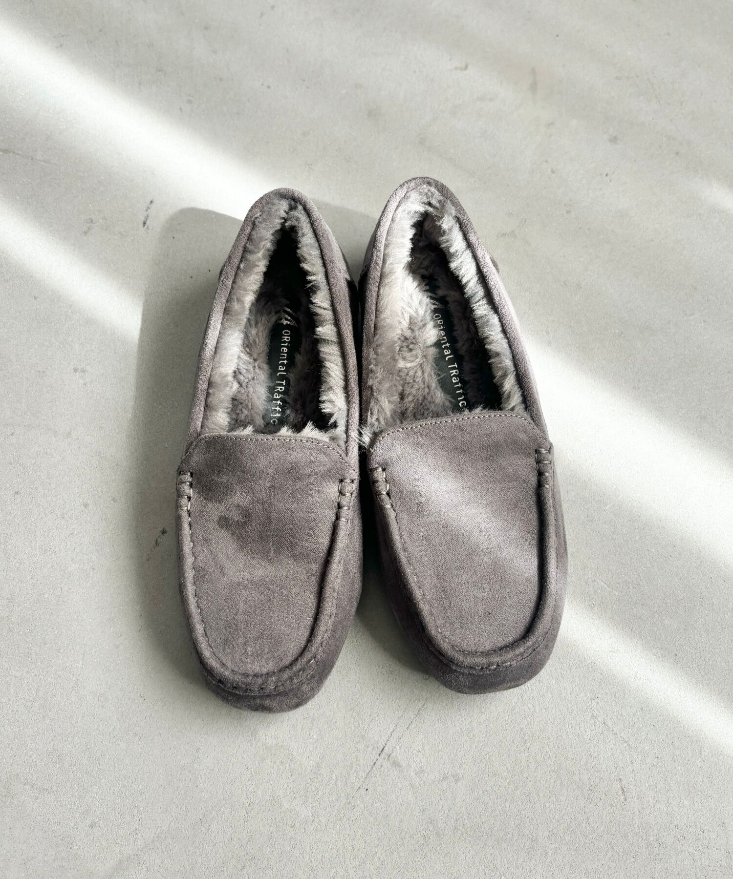 WA Oriental TRaffic「【累計5万足突破】 もこもこ ムートンシューズ /12311 モカシン フェイク ファー 再入荷 フラット」|パンプス|